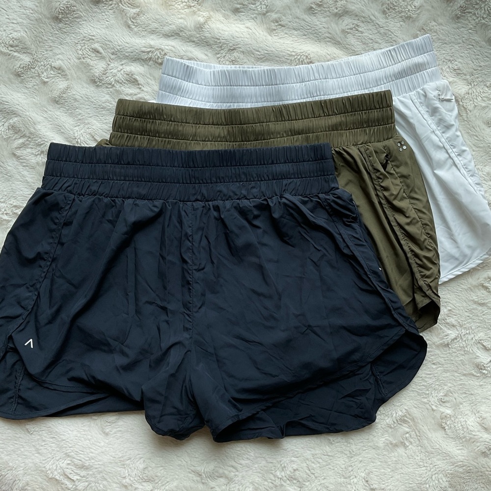 ACTA High Waisted Shorts w/Liner - Olive Green - Picture 5 of 5